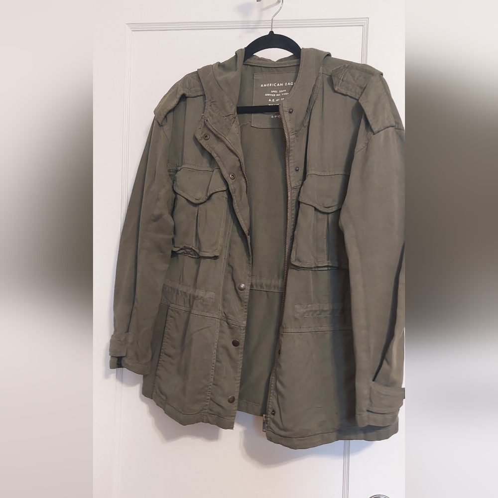 American Eagle Lyocell Military/Utility Jacket